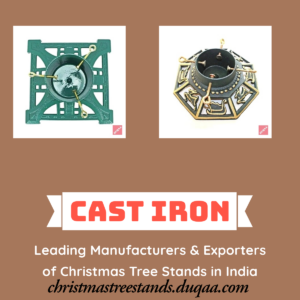 Duqaa’s Premium Cast Iron Christmas Tree Stand 🎄 | Durable, Decorative, and Perfect for Your Holiday Setup 🌟🎅