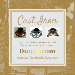 Duqaa Superior Quality Cast Iron Christmas Tree Stand 🎄 | Strong, Elegant, and Built to Last for the Holidays 🌟🎅