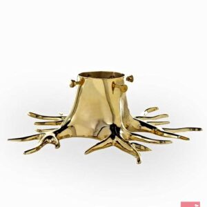 🎅🎄 Elevate your Christmas decor with Duqaa’s Golden Finish Spikes Designs Iron Tree Stand! Crafted from durable cast iron, this metal tree support ensures strength and style, while securing your tree beautifully. 🎁💪