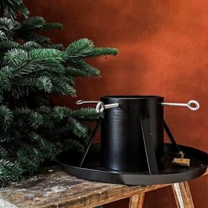 🎄💥 Premium Black Finish Heavy-Duty Tree Stand: Sturdy & Stylish Christmas Tree Holders by Duqaa 💥🎄